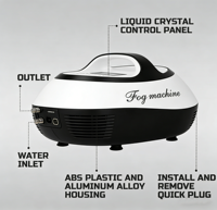 Système de refroidissement par brumisation de jardin DaringFish 120W haute pression 0,5L/min, machine à brouillard extérieure, pulvérisateur d'eau