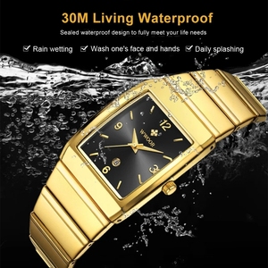 Orologio da <span class=keywords><strong>uomo</strong></span> quadrato di lusso WWOOR 8888, automatico con data, impermeabile, in acciaio inossidabile, orologio da polso al quarzo da <span class=keywords><strong>uomo</strong></span>, elegante e professionale. - Product Image 4