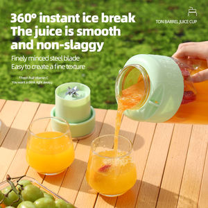 Licuadora portátil recargable USB tipo C 1200ML gran capacidad 1300Mah batidos y batidos botella exprimidora con correa para el hombro - Product Image 5