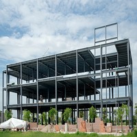 Bâtiment métallique moderne à plusieurs étages à structure en acier pour une construction rapide pour les centres commerciaux résidentiels, les parkings et les bureaux