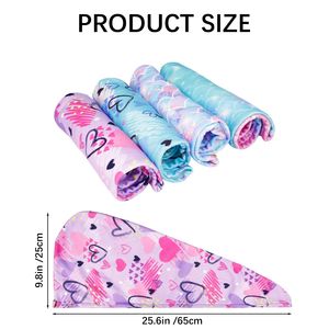 2024ลดกระหน่ำไมโครไฟเบอร์เลิฟยูนิคอร์นหมวกคลุม<span class=keywords><strong>ผม</strong></span>เด็กแบบนุ่มซึมซับได้ดี - Product Image 2