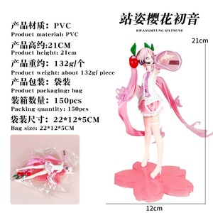 Figura de PVC de Alta Calidad, <span class=keywords><strong>Sakura</strong></span> <span class=keywords><strong>Miku</strong></span>, Coleccionable, Adorno de Escritorio de Anime para Niñas - Product Image 6