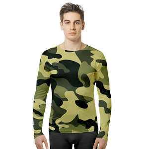 Camiseta de manga larga con estampado de camuflaje 3D, ropa deportiva para hombre, venta al por mayor, envío directo a granel, camiseta personalizada para Wish Ebay Shopify - Product Image 2