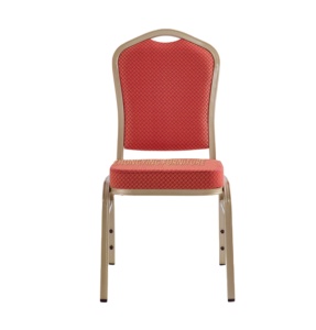 Vente en gros de chaises d'hôtel de banquet de mariage empilables de luxe modernes à louer en métal doré fer acier - Product Image 1