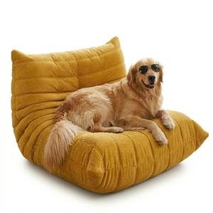 Luxury Modern Chenille Modular Lounge <b>Set</b>, Vacuum Roll Compressed Packed for Easy Home & Apartment Setup - Product Image 2