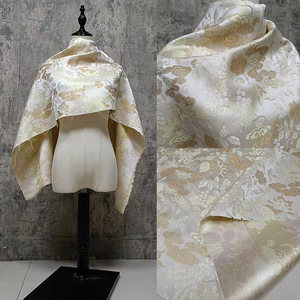 Tissu Jacquard Imitation Song <span class=keywords><strong>Broc</strong></span> avec Nuages Auspicieux, Fleurs, Raisins et Papillons, Tissu de Créateur pour Vêtements JST-2567 - Product Image 2