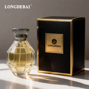 Nuevo Frasco de Perfume de Vidrio de 100 ml, 2026, Frasco de Perfume de Vidrio de Lujo con Forma Irregular, Frasco de Perfume de Vidrio Transparente con Caja de Empaque - Product Image 1