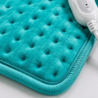 Alas Pemanas Listrik Cyan Cerdas 30x60cm 9 Pengaturan Panas Timer 12 Jam Perlindungan Keamanan dari Panas Berlebih