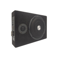 Subwoofer de voiture actif 8 pouces, mince, sous siège, 600W, amplificateur intégré, boîtier en alliage d'aluminium, OEM, approvisionnement transfrontalier