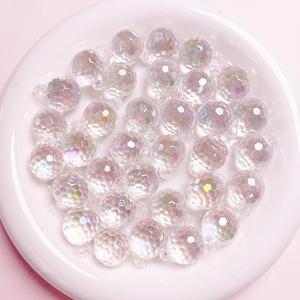 100 cái/lốc đầy màu sắc pha lê mặt Disco bóng mặt dây chuyền đồ trang trí dangles cho vòng đeo tay vòng cổ Keychain kỳ nghỉ bên trang trí - Product Image 3