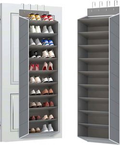 Organizador de Zapatos para Colgar en la Puerta, 33x15x85cm, Estante de Almacenamiento de Plástico, 20-35 Pares, Diseño Minimalista que Ahorra Espacio - Product Image 5