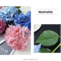 ZZLTY Bunga Hydrangea Sutra Artifisial Emily Berkualitas Tinggi Tekstur Realistis untuk Dekorasi Pernikahan, Hari Valentine, Hari Ibu, dan Ruang Tamu