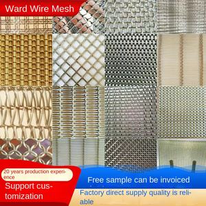 Проволочная сетка из нержавеющей стали, металлическая декоративная тканая перегородка для стены или потолка, спиральная тканая подвесная занавеска - Product Image 4