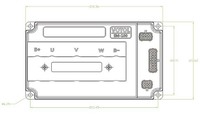 Controlador de Motor PMSM de CC Programable Votol EM100S de 120 A para Scooter Eléctrico de 3000 W
