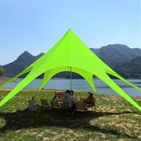 Tente extérieure imperméable d'auvent d'étoile avec le tissu d'Oxford de revêtement de PU 900D pour l'auvent de parasol de camping