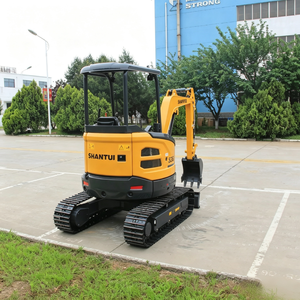 Mini-excavatrice sur chenilles Shantui SE26SR neuve, jaune, avec cabine, moteur Yanmar, haute efficacité opérationnelle - Product Image 2