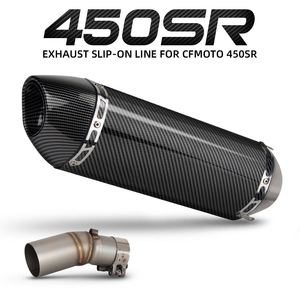Pot d'échappement 450SR pour <span class=keywords><strong>CFMOTO</strong></span> <span class=keywords><strong>450</strong></span> <span class=keywords><strong>SR</strong></span> 2022-26, kit d'échappement moto, silencieux Yoshimura R77 avec DB Killer - Product Image 1