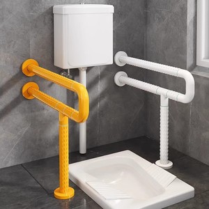 Barres d'appui pour toilettes Cuiyu en acier inoxydable antidérapantes, capacité de charge de 300 lb, pour personnes handicapées et personnes âgées, barres de sécurité pour salle de bain - Product Image 2