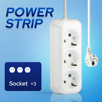 Prises d'extension portables standard européennes avec 2/3/4/5/6 prises