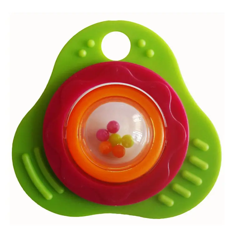 BPA Free Baby Chewing Toys Plastic Hand Rattle Children's Toys Baby Rattle Educational
