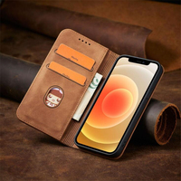 Funda de Cuero Tipo Cartera de Lujo para iPhone 18 17 16 15 14 Pro Max 14 Plus 13 Pro 13 Pro Max, Funda de Cuero para Samsung Serie S26