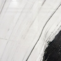 Carreaux de marbre blanc Panda en pierre naturelle, veinés en noir et blanc, effet encre, luxueux et spectaculaires, pour revêtement mural intérieur et extérieur