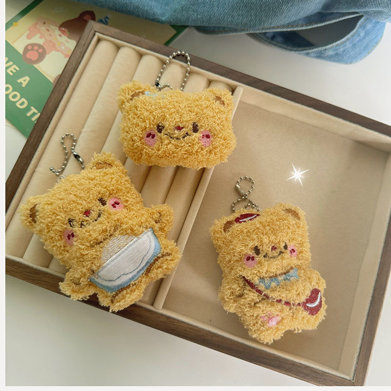 きしむインスタイルタイバターベアぬいぐるみペンダントかわいい