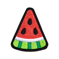 Patch brodé pour vêtements, motif fruits (pastèque, ananas) et dessins animés, à appliquer sans couture, adhésif