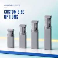 Boîte à outils extensible, étui de protection, conteneur carré à longueur réglable avec verrouillage pour équipement d'atelier