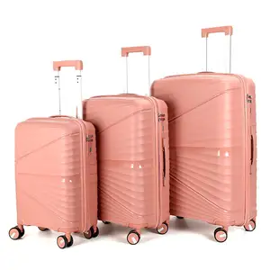 MARKSMAN – ensemble de sacs de voyage en PP, 3 pièces, valises pour hommes et femmes, 20, 24, 28 pouces, sacs à roulettes