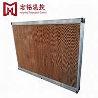 Mur de refroidissement par évaporation en alliage d'aluminium pour serre avicole Hongming HM-F avec garantie de 5 ans
