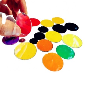 0.2mm 0.3mm 0.4mm 0.5mm 0.7mm 1mm 2mm miroir en verre dichroïque pour gobos