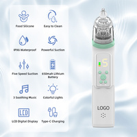 Aspirateur nasal électrique à aspiration réglable Pompe nasale personnalisée pour les tout-petits Rechargeable Baby Mucus Remover