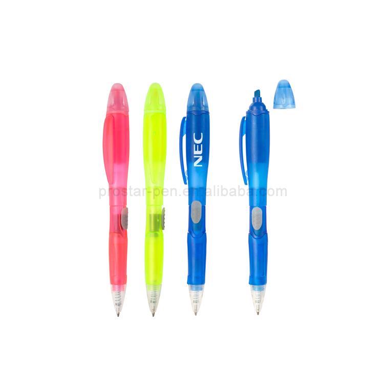 Высокое качество ручка на заказ с highlighters для продвижения