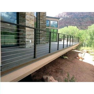 DAIYA prix par pied pour rambarde de câble avec poteau en <span class=keywords><strong>alu</strong></span> avec <span class=keywords><strong>balustrade</strong></span> de câble de fil noir - Product Image 3