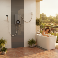 Chauffe-eau électrique sans réservoir mural Caravan 12,5 kW à commande tactile, étanche IPX4, pour hôtel et usage domestique