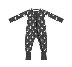 Unique design bunny bamboo spandex newborn baby pajamas