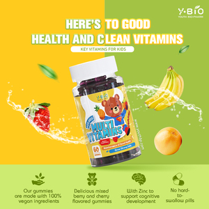 Gomitas Masticables Multivitamínicas para Niños y Adultos, Apoyo Diario para el Sistema Inmunológico y la Energía con <span class=keywords><strong>Complejo</strong></span> de Vitamina <span class=keywords><strong>B</strong></span>, C, D y E, Sabores Frutales Deliciosos - Product Image 4