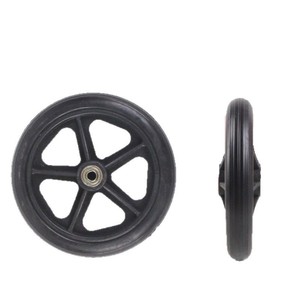 Roue avant pivotante en caoutchouc massif pour fauteuil roulant, scooter de mobilité, chariot - Product Image 1