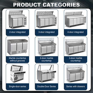 Réfrigérateur de préparation OEM <span class=keywords><strong>2</strong></span> <span class=keywords><strong>portes</strong></span> pour sandwichs, salades et pizzas, idéal pour les voitures de restauration - Product Image 6