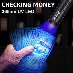 Mini 365&amp;395nm <strong>UV</strong> <strong>Flashlight</strong> USB Rechargeable Blacklight Torch Cat Dog Urine Tinea Marker Money Ore Scorpion Leakage Check Lamp - Product Image 3