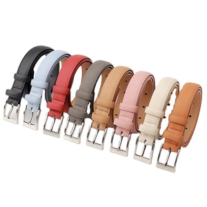 Klassischer Einfarbiger PU-Ledergürtel für Damen - Verstellbarer Dornschließen-Gürtel für Freizeit- und Formelle Anlässe - Product Image 1