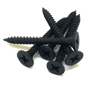 Vis à cloison sèche en acier au carbone, oxyde noir, filetage fin 4,2 mm pour machines - Product Image 5