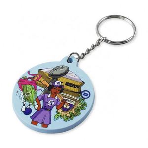 Vintage Custom Brand Antique Rubber Retro Motel Room Carabiner <b>Key</b> <b>Ring</b> Tag Promotional Hotel Keychain with Embossed Printing - Product Image 3