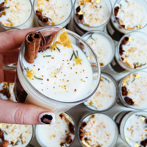 Velas Aromáticas de Madera Orgánicas Personalizadas en Oferta, Velas Decorativas Hechas a Mano con Cera de Soja, Aroma a <span class=keywords><strong>Canela</strong></span> y Naranja Seca - Product Image 2