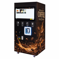 Machine à café automatique intelligente à mouture fraîche, kiosque en libre-service pour usage commercial en intérieur