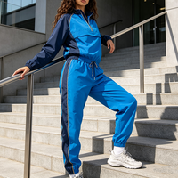 Nouveau design personnalisé – Survêtement coupe-vent léger et respirant à demi-zip pour homme, avec blocs de couleur, également disponible pour femme