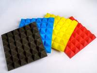 Panneau acoustique en mousse pyramidale 50 mm, surface en forme de coin absorbant le son pour studio d'enregistrement, home cinéma, salle de podcast, intérieur