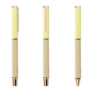 Nouveau Cadeau 2024 : Stylo Hexagonal en Laiton Brillant Doré, Couleurs Bonbon, Stylos à Bille Métalliques de Luxe avec Boîte Personnalisable pour Cadeau Fille - Product Image 5
