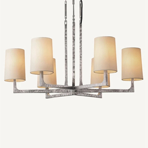 Candelabro redondo Wright de luz negra china, luces colgantes para sala de estar - Product Image 2
